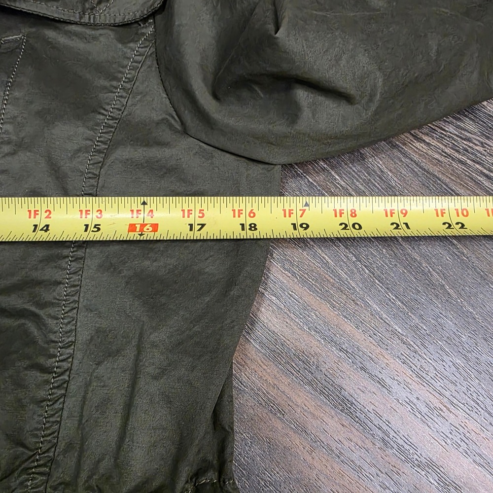 Loft Olive Green Utility Jacket‎ Drawstring Waist Cargo Pockets Women's Small - Picture 3 of 11